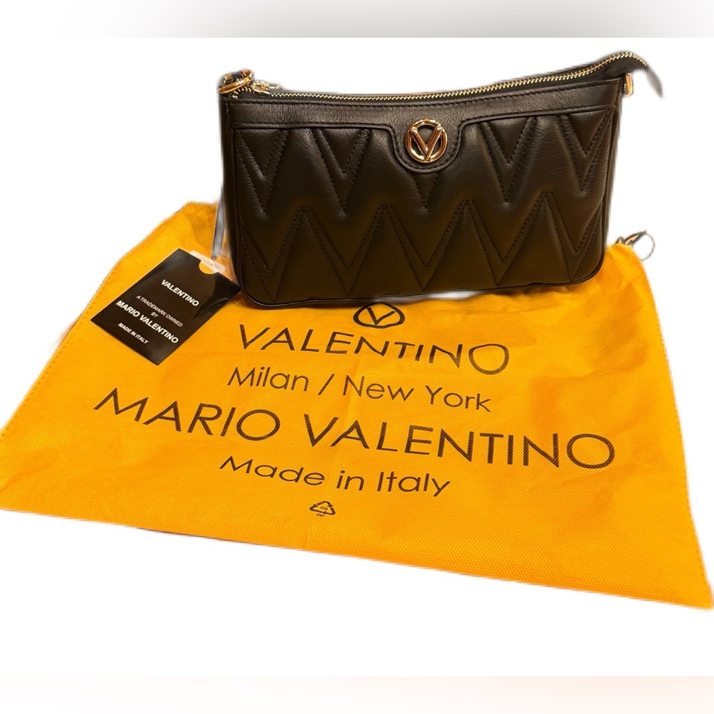 Mario Valentino Black Leather Women's Bag